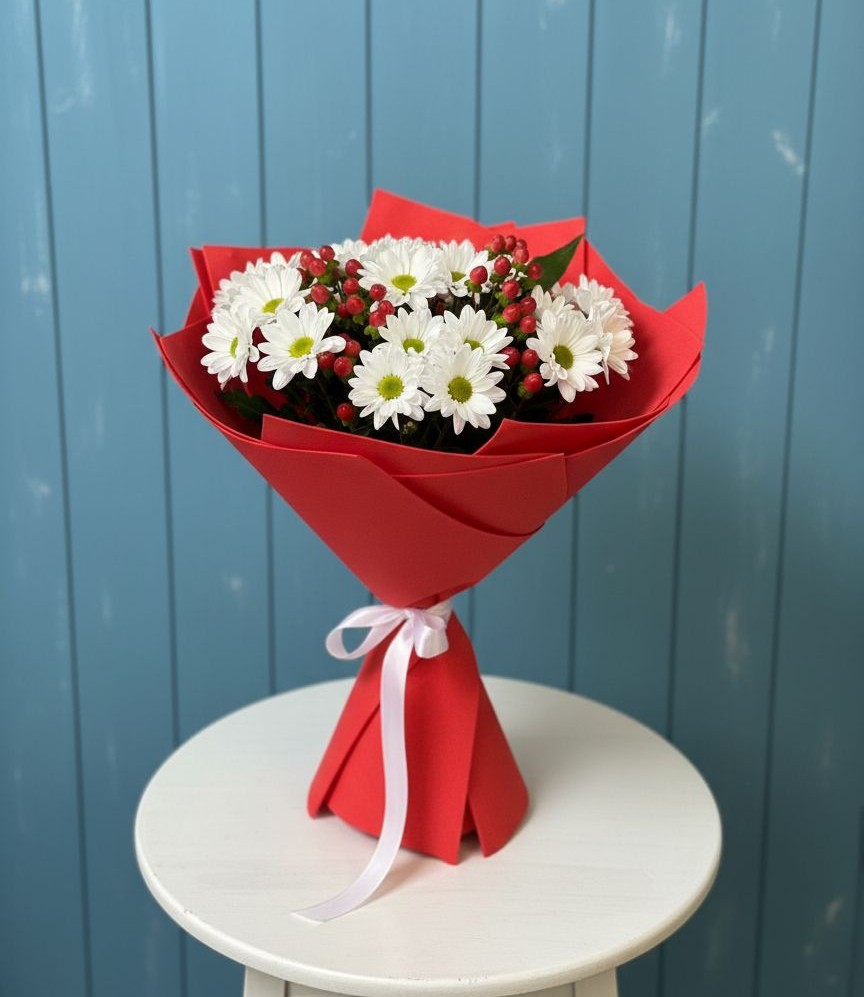 Букет цветов из: Хризантемы в Лузино