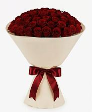 Букет 101 Бордовая роза Блэк Бакарра в Лузино