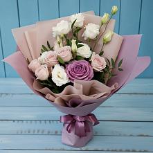 Букет цветов из:  Розы и Лизиантусы в Лузино