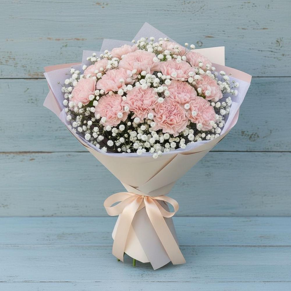 Букет цветов из: Гвоздики в Лузино