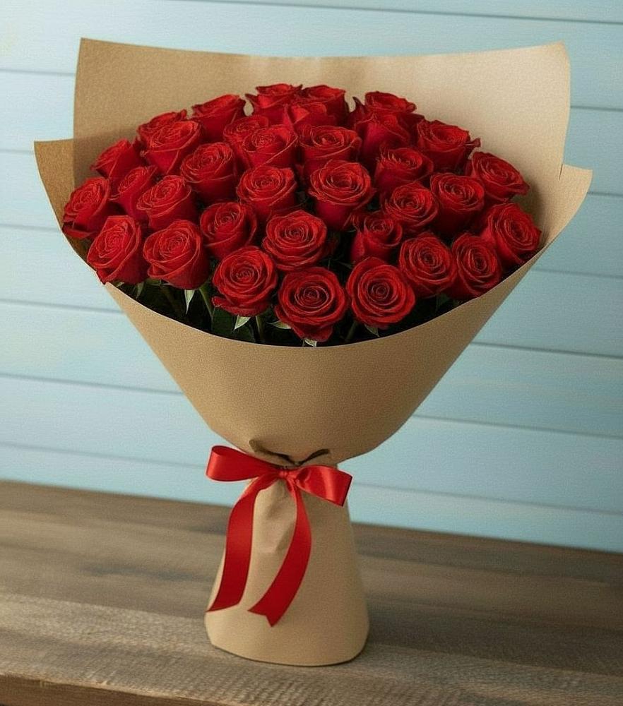 Букет Красные розы Милано в Лузино
