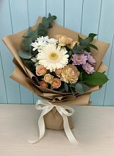 Букет цветов из:  Герберы и Хризантемы в Лузино