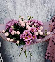 Букет цветов из:  Розы и Хризантемы #REPLACE_PRED# Лузино