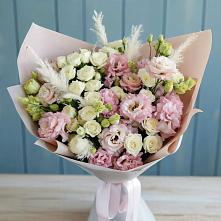 Букет цветов из:  Альстромерии и Розы в Лузино